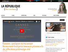 Tablet Screenshot of larepubliqueducinema.com